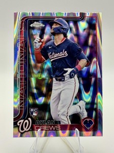 2025 Topps Chrome #146 Dylan Crews Raywave Refractors
