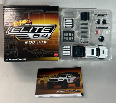 #ad Hot Wheels Elite 64 Mod Shop #x27;17 TOYOTA TACOMA Gloss White 1:64 Diecast HNJ64 $24.99