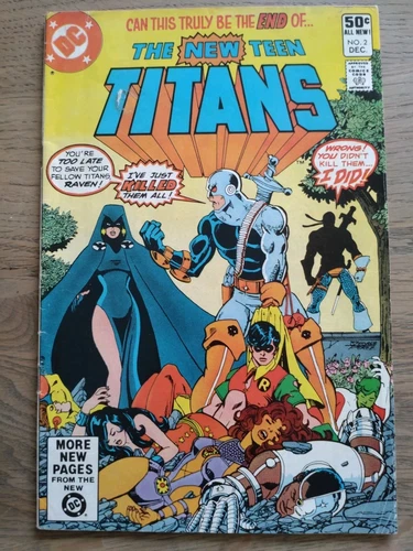 The New Teen Titans #2 Comic Book (DC, 1980), First Deathstroke, Lower Grade Key
