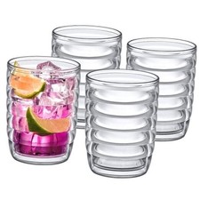 - Arctic - 16-Ounce Insulated Plastic Tumblers Set of 4 , All-Clear, 16 oz