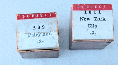 Visionneuse vintage TRU-VUE 6 rouleaux NYC désert peint Hollywood LA profondeur photo Fairyland - Photo 4/11
