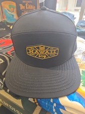 Melin Hawaii Exclusive Trenches Hydo Aloha 808 Blk Stealth Snapback Hat Cap Nwt