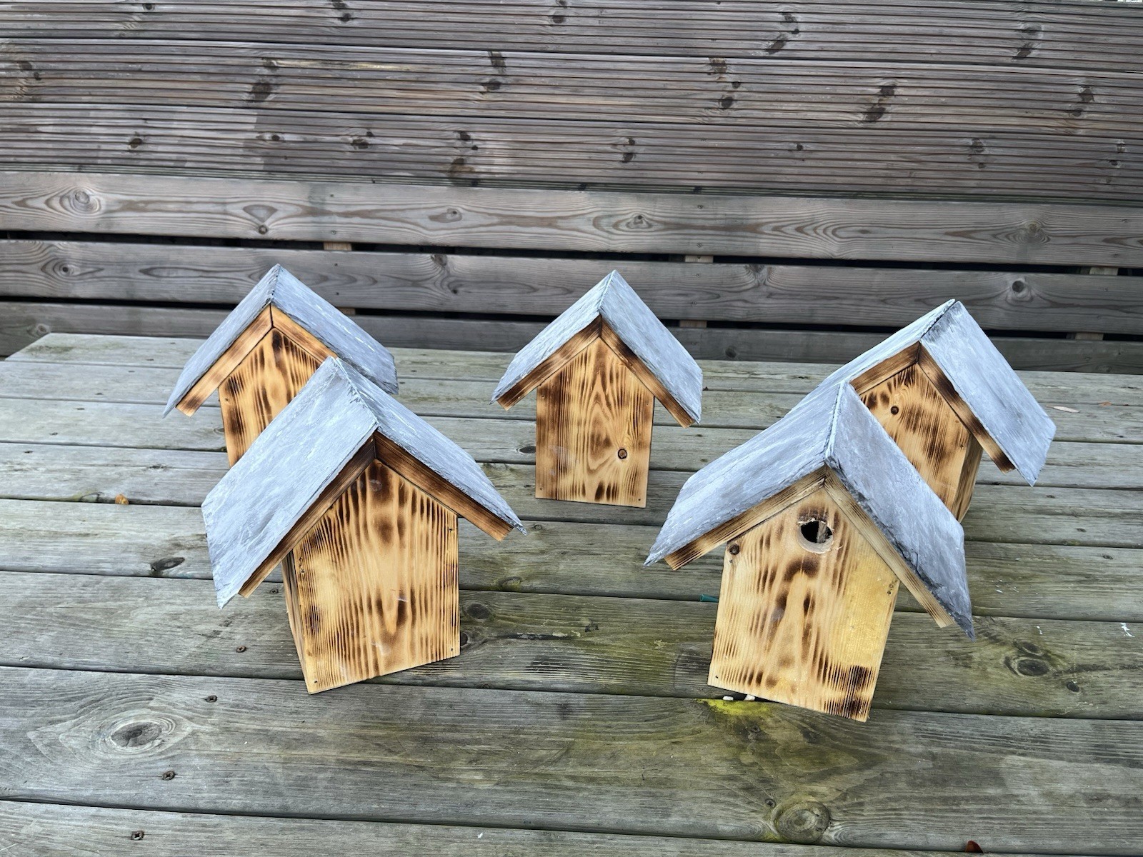 Handmade Bird Boxes Made Up of Pine 100% Waterproof with Slate Roof ...