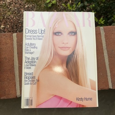 October 1995 Harper's Bazaar Magazine Kirsty Hume Cover