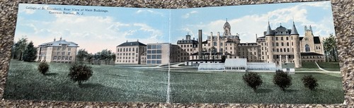 1910-20er Ära doppelt breit Kloster Station New Jersey NJ Postkarte