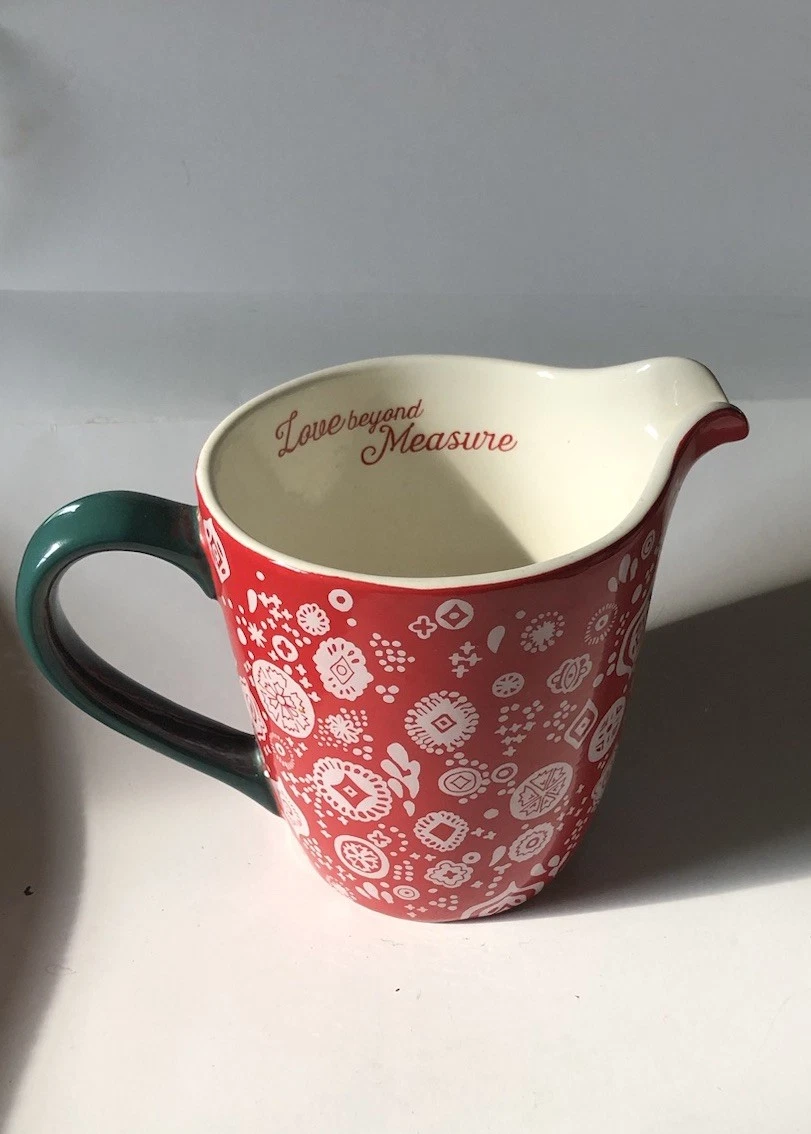 Pioneer Woman Measuring Cup Red Bandana Pattern 4 CUPS "Love Beyond Measure"