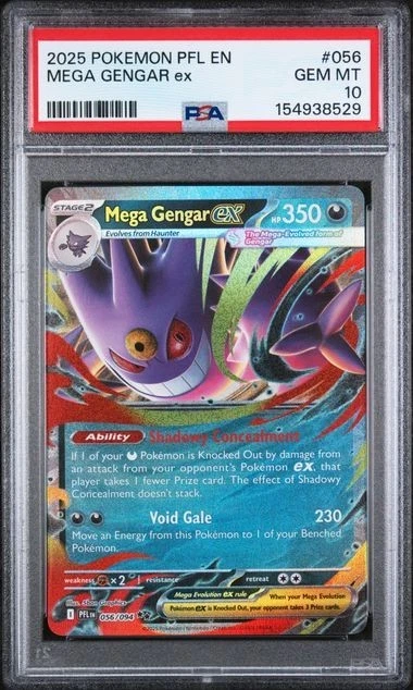 ポケモンカードゲーム MEGA GENGAR EX/GENGAR EX PSA10 Pokémon TCG Grade 10 Gengar Individual Collectible Card Game Cards