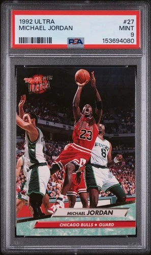 1992 FLEER ULTRA #27 MICHAEL JORDAN PSA 9