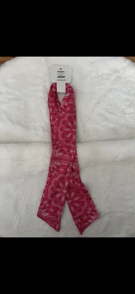 Diadema Free People Movement rosa cachemira botón elástico nueva con etiquetas Foto 3 de 4