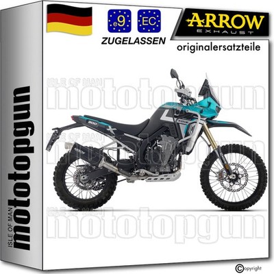 exhaust indy-race evo aluminium schwarz arrow fur kove 800 x pro / rally 2025 25