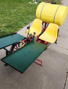 Mechanical Transplanter - One Row Farm/Garden Plant Transplanter, Two Seat