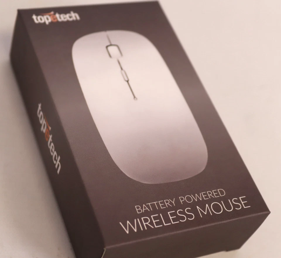 Sleek Portable Wireless Mouse - Bluetooth - Battery Powered - Computer & Tablet - Image 2 of 3
