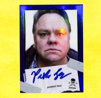 2022 Zerocool Jackass Preston Lacy 20/50 Blue Auto Autograph Card 