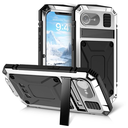 Funda metálica para teléfono iPhone 16e 16 15 14 Plus 13 12 11 Pro Max cubierta de aluminio - Imagen 18 de 28