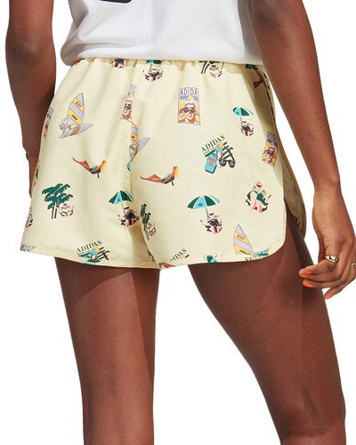 RARE adidas Originals Women's Size L Graphic Shorts Beach Retro Multi IC3073 - Picture 2 of 4