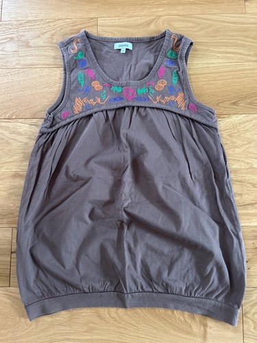 Ladies Vest Top Size 12 with Aztec Accent