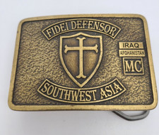 The Fidei Defensor Southwest Defensor Iraq Veteran Belt Buckle