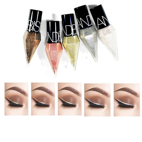Glitter Eyeliner Liquid Shimmer Long Lasting Sparkly Eye Liner Eye Shadow - Picture 5 of 14