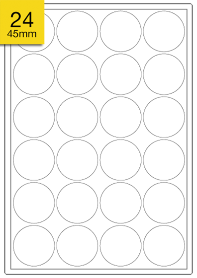 Transparent Inkjet Gloss Plastic Labels Self Adhesive stickers on A4 ...