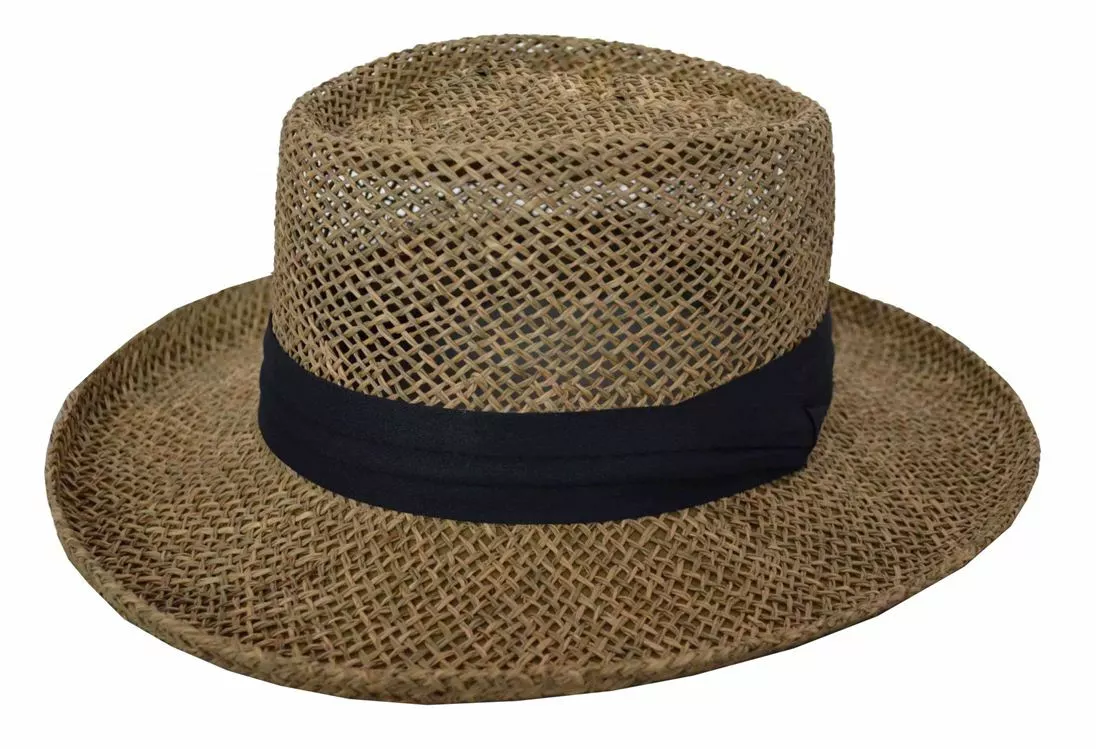 Mens straw gambler hats deals