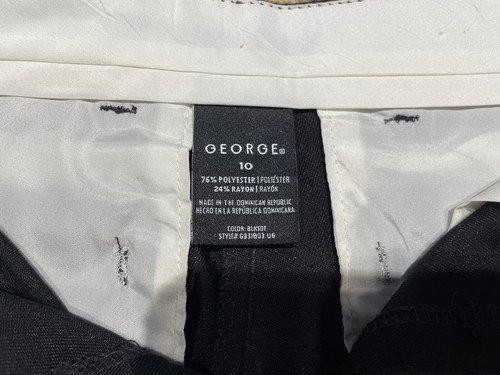 Barely Worn! George Boys BLACK Dress Pants! Size 10 Youth - Picture 9 of 11