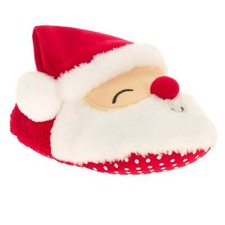 Infant Boys  Girls Plush Red Santa Claus Slippers Baby Christmas Shoes 2