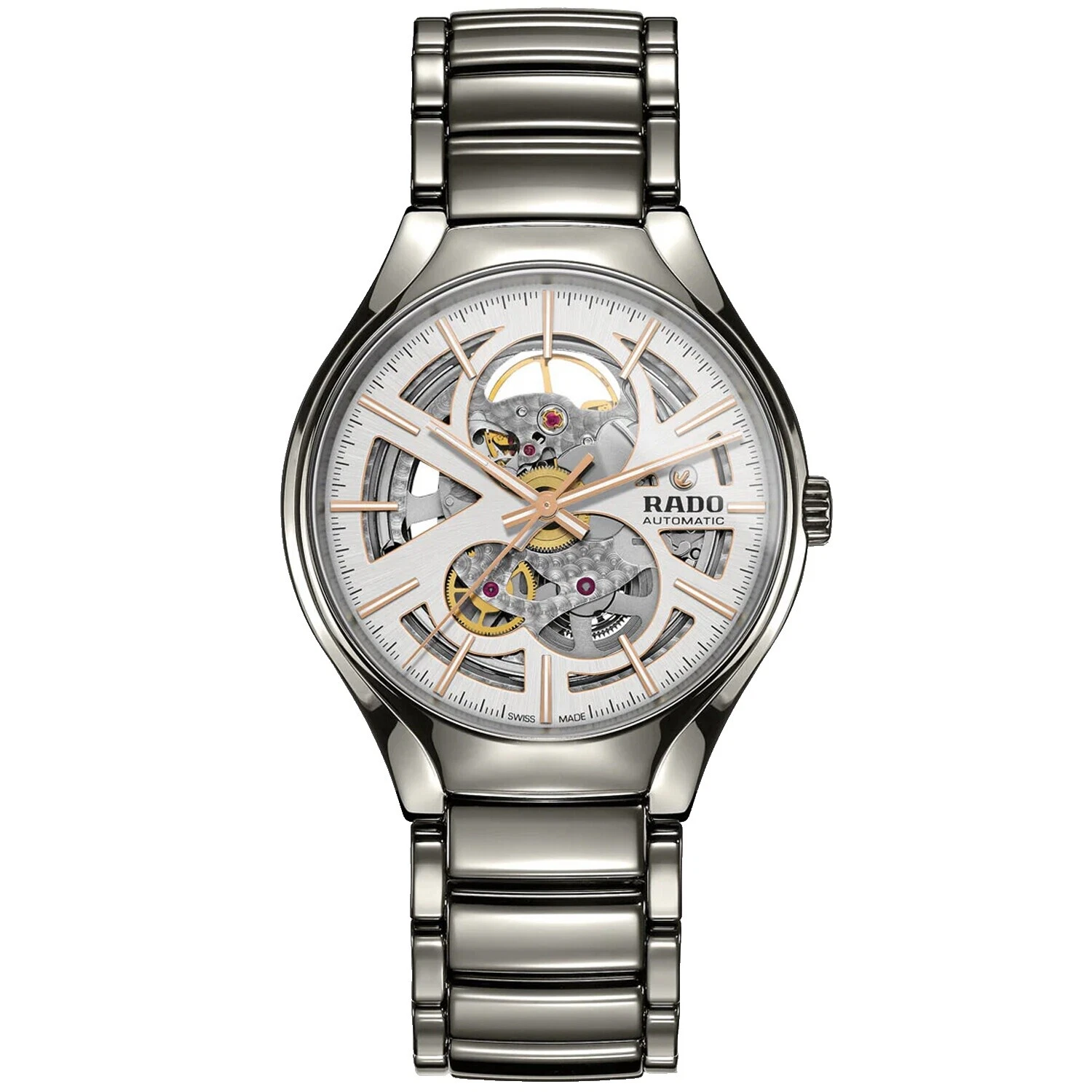 Relojes de pulsera Caso de cerámica con movimiento suizo