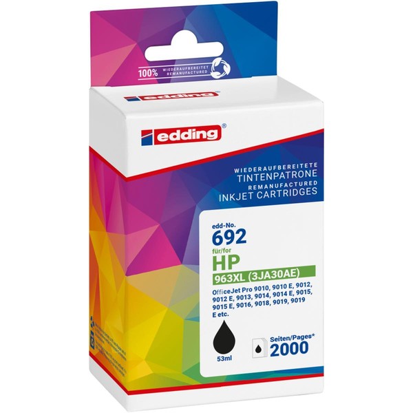 Edding Tintenpatrone 18-692 Wie Hp 963XL 3JA30AE Sw-image