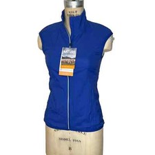 Icebreaker Xs Womens Royal Blue Rush Vest New Cool-lite Merino Wool