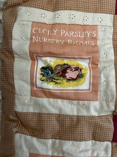 EUC BEATRIX POTTER CRIB COMFORTER & PILLOW, LIKE NU, HANDMADE - Picture 6 of 10