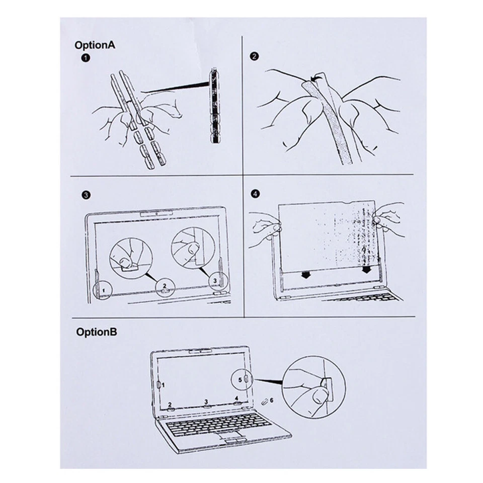 Anti-Spy Privacy Screen Protector Film For MacBook Desktop Computer Laptop New - Image 4 of 4