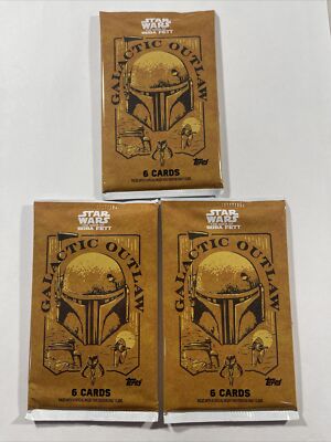 (3) 2022 TOPPS STAR WARS THE BOOK OF BOBA FETT FACTORY SEALED PACK LOT