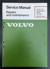 1975-1984 Volvo 240 260 B17 B19 B21 B23 Engine Reconditioning Service Manual