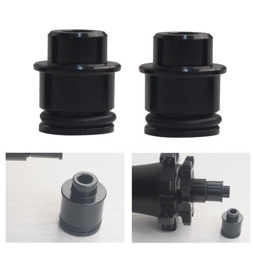 2PCS 12/15mm To 9mm Thru Axle Quick Release/QR Hub Conversion Adapter Kit NewOh - Picture 4 of 16