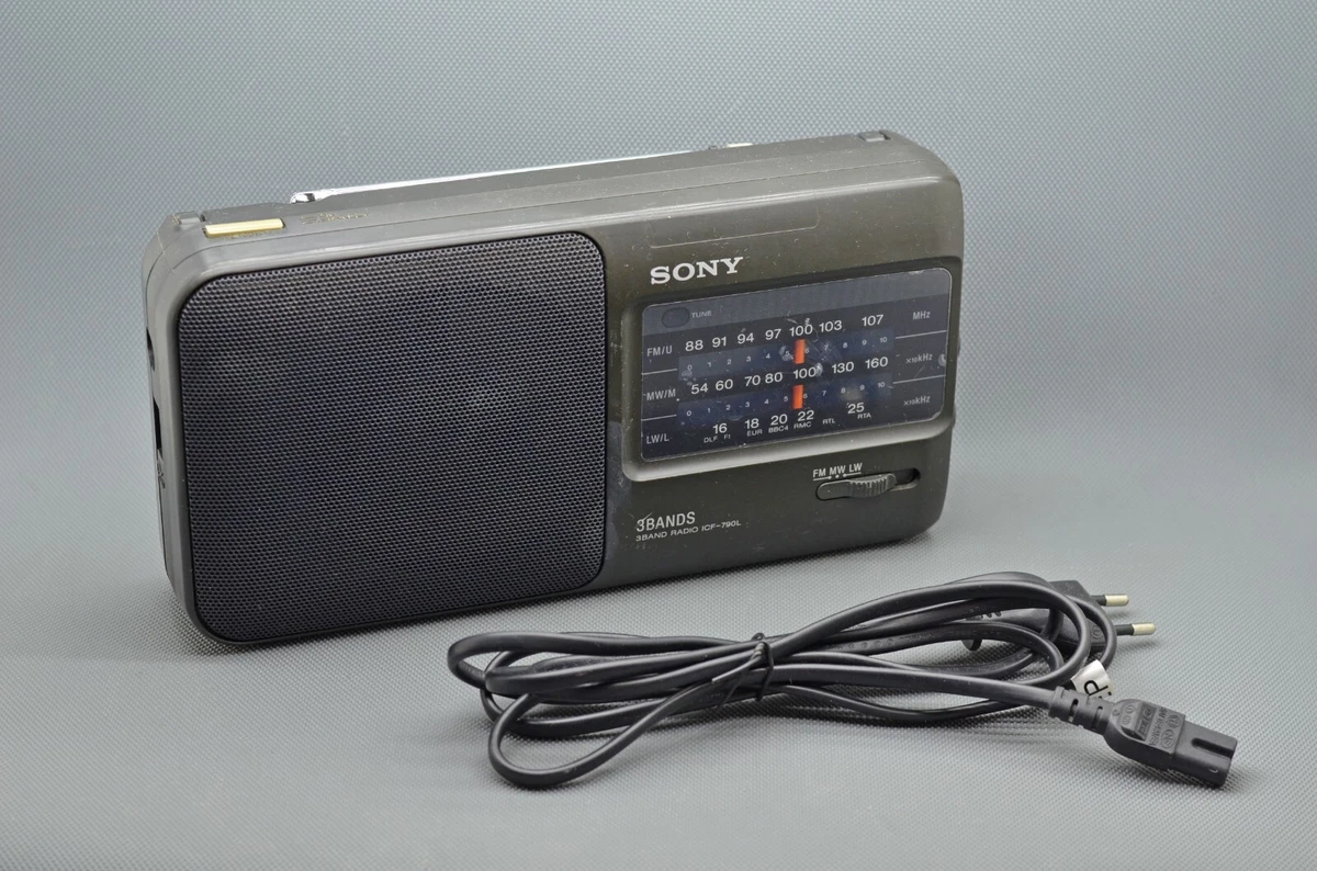 Sony ICF 790L 3 Band FM, AM, LW Tragbares Transistor Radio mit höhe Empfang