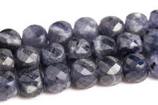 4-5MM Dark Color Iolite Faceted Cube Grade AA Genuine Natural Loose Beads