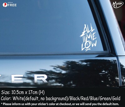 All time low Sticker Decal-Reflective/Metallic Color Car Laptop Decals Gifts