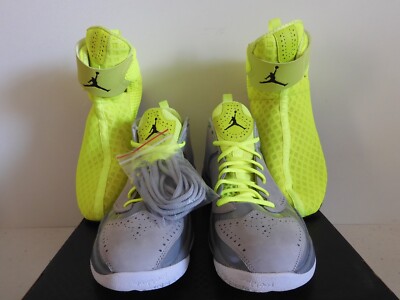NIKE AIR JORDAN 2012 DELUXE WOLF GREY-BLACK-SILVER ICE-WHT SZ 13