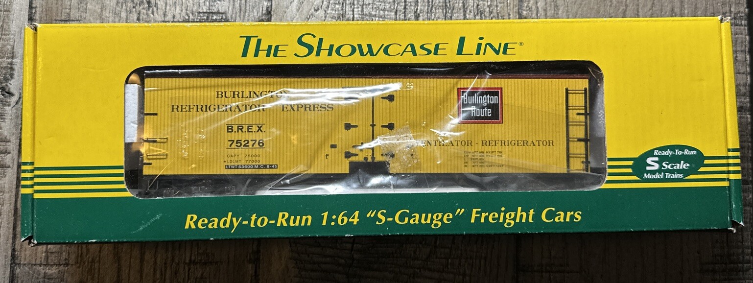 S Scale Model Trains The Showcase Line 00483 Reefer BREX 1 RTR eBay