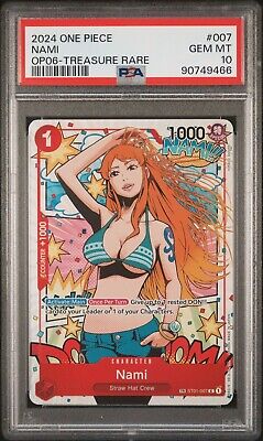 PSA 10 One Piece TCG Wings Of The Captain Nami ST01-007 TR PSA 10 One Piece TCG Wings Of The Captain Nami ST01-007 TR
