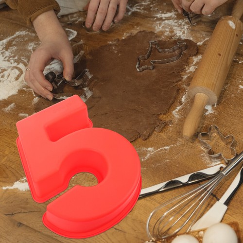 2 Stück Zahlen Kuchen Silikon Zahlen Backform Geburtstagstorte wiederverwendbar - Bild 9 von 12