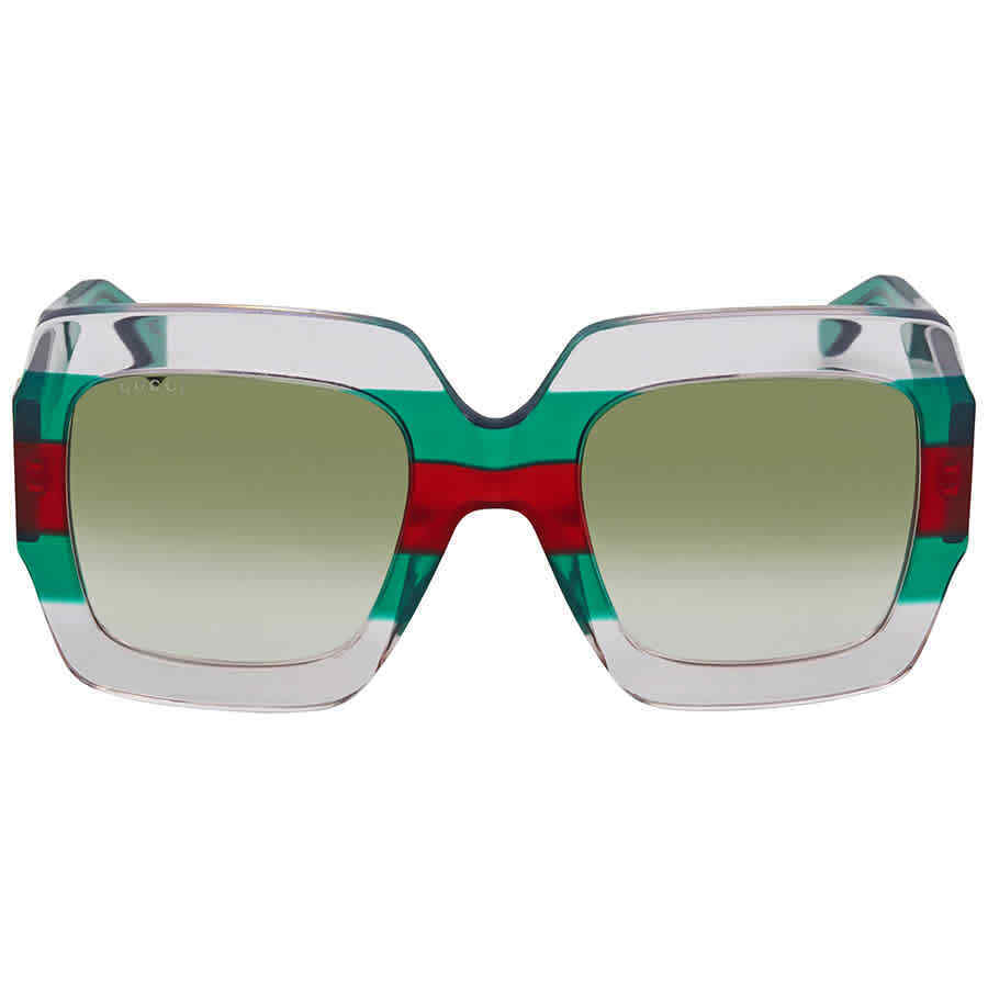 Gucci Green Gradient Square Sunglasses GG0178S 001 54 Gucci Green Gradient Square Sunglasses GG0178S 001 54