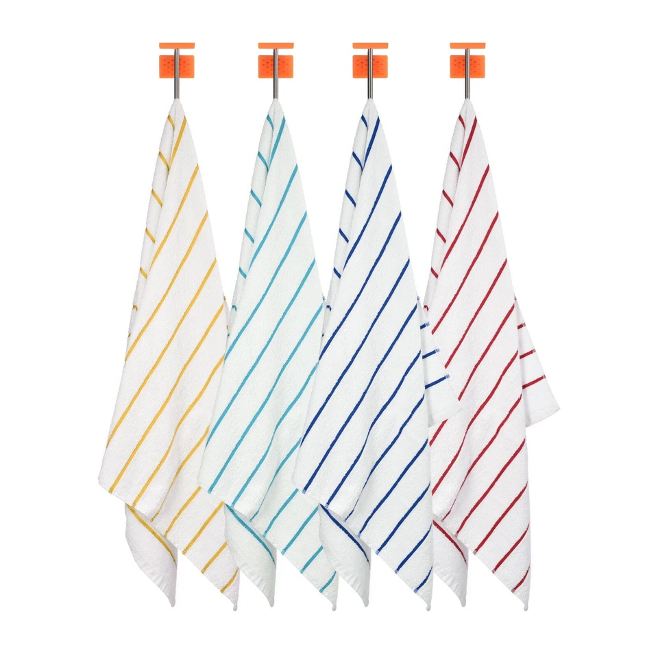 4 pieces Pack- 30x60 inches-XLarge Pool/Beach Striped Towels by MIMAATEX - Image 3 of 3