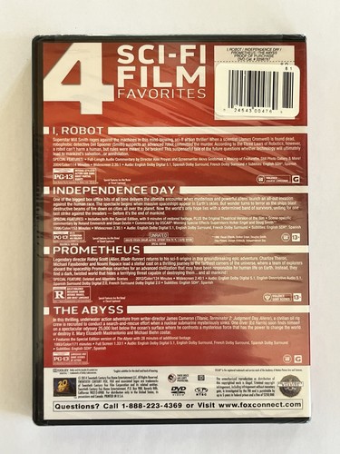 4Sci Fi Favorites - collects 4 classic science fiction movies, Abyss, i robot - Picture 2 of 2