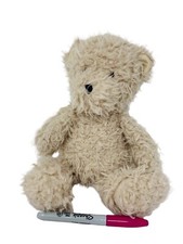 Jellycat Angora Cocoa Bear Plush Rare Discontinued Shaggy Soft Furry Teddy 11"
