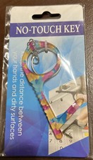 No Touch Key Antimicrobial Door keyboard Safe Hook Key chain Tool Avoid Germs