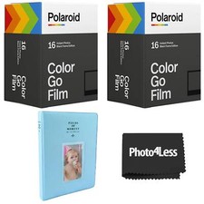 Polaroid GO Color Film Black Frame Double Pack X2  Album holds 64 photos 