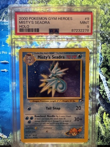 Misty's Seadra - 9/132 - Holo - Prerelease Stamp - Promo - Gym
