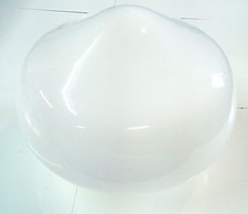 Glass Lamp Shade: Globe, Opaque White: 7.5" Diameter