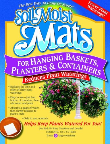 Soil Moist watering Mats for Flowers, Plants, Bamboo, in/outdoor USA- 6pc - Picture 1 of 4